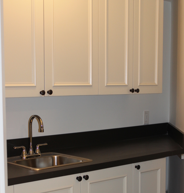 Image of wash sink and counter space in kitchenette